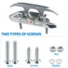 KAHACIYO Folding Boat Cleat 4-1/2", Boat Cleat 316 Stainless Steel,