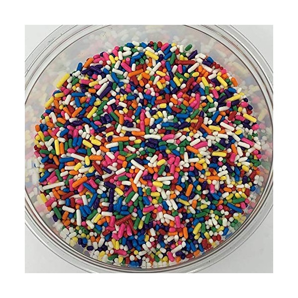 Sprinkles Carnival Mix Multicolor Jimmies Topping 1 pound colored sprinkles