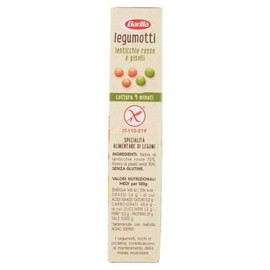 Barilla, Legumotti Lenticchie Rosse e Piselli - Ricchi di Proteine e Fibre - Senza Glutine - Pacco da 300 gr