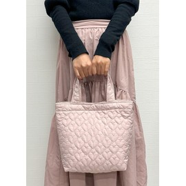 miwaki Bag-Q Lesson Bag, For Adults and Children, Quilting, Tote Bag, Handbag, Training Bag, Sub-Bag, Made in Japan, heart pink M