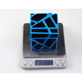 Cuberspeed Ghost 3x3 Blue Magic Cube 3x3 Ghost 3x3x3 Speed Cube with Black Carbon Fiber Stickers