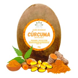 Jabón Vitality Shop Barra Ozonizado Cúrcuma Antibacterial 100g