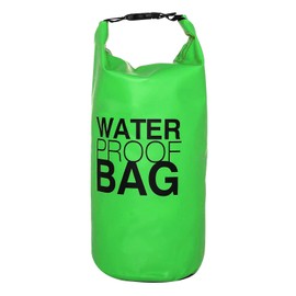 DonDon Dry Bag Waterproof Bag 2L, 5L, 10L, 15L, 20L, 30L Pack Sack Bag with Shoulder Strap - Green 5 Litres