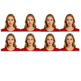 Kaslove US Online Passport photo prints 2x2 inch, VISA, Citizenship, Immigration, Work Photos , green card photo (2x2 Inch ( 8 pictures Print))