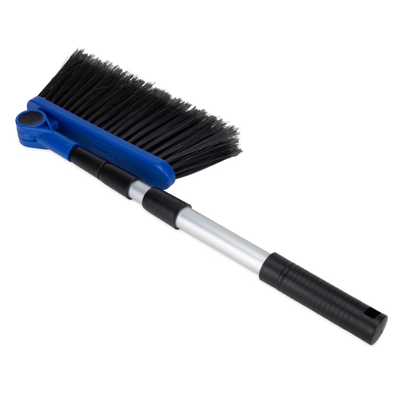 Camco Adjustable Broom and Dustpan - Portable & Compact Full