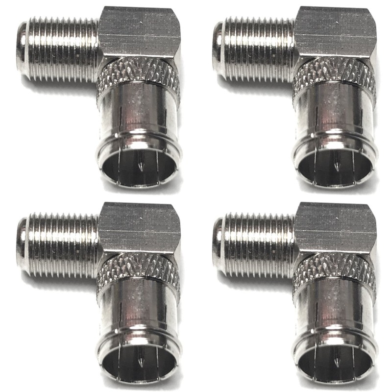 CESS - Conector F-Jack coaxial de ángulo recto a F-Quick