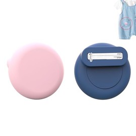 Waterproof AirTag Holder for Kids[Discreet] - 4-Pack Mini Silicone Air Tag Cover with Invisible Pin,GPS Tracker Case for Children, Elderly, Clothes, Backpack, Luggage (Dark Blue,Pink)