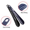 Wuyituart 2 Pcs Plastic Shoe Horns 9.8 Inch Portable Long