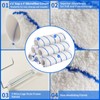 7pcs House Paint Roller Kit, Gesenwin 9 Inch Extendable Roller