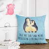 Mr. & Mrs. Panda Hugging Penguin Cushion - Gift, Wedding