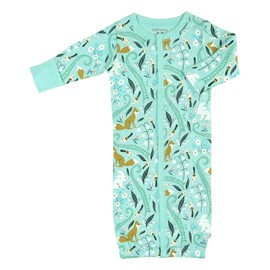 Babysoy Long Sleeve Baby Boy Organic Gown Sleep Sack Bundlers (Fox Harbor, 12-18 Months)