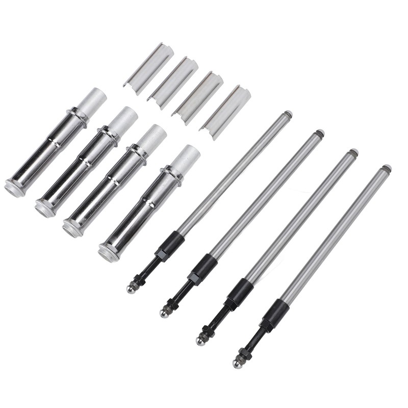 24PCS Adjustable Pushrods Cover Kit 0928 0023 Chrome Push Rod