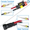 Daevkaema 352Pcs Waterproof Electrical Connector Terminals Automotive Electrical Wire Connectors
