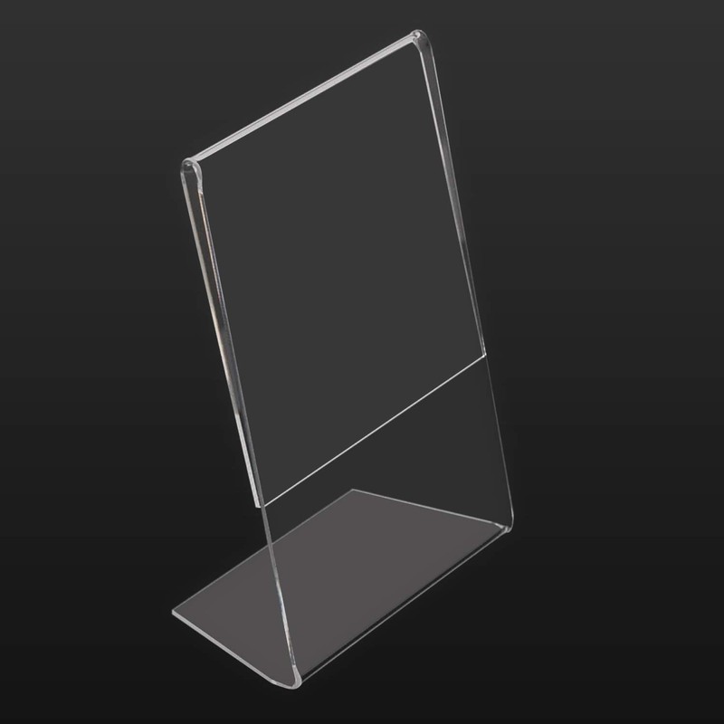 HMF 46952 Acrylic Table Stand Oblique DIN A6 Portrait and
