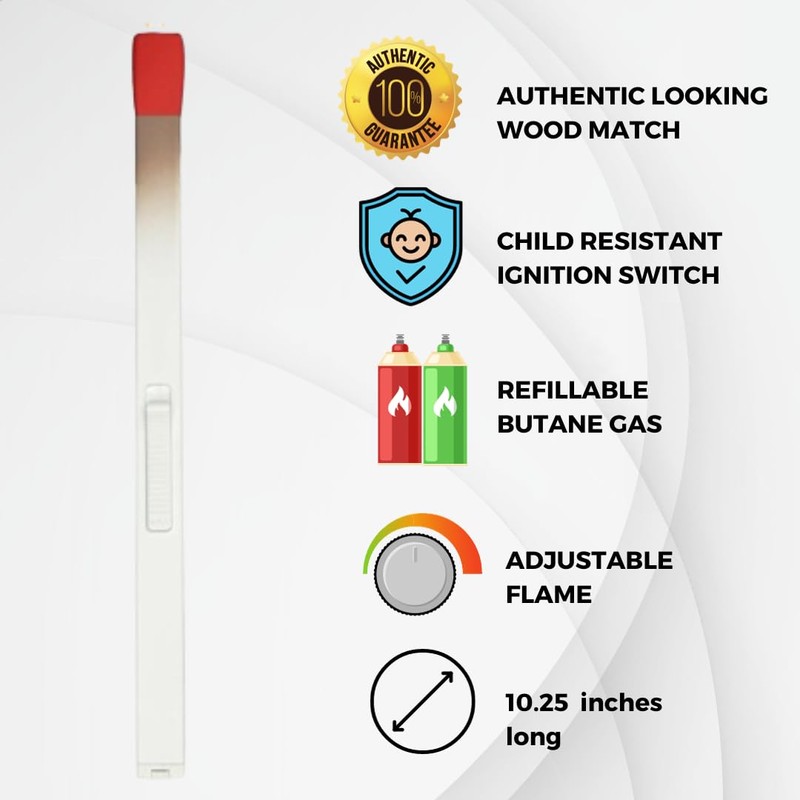 G.E.I. G.E.I.Matchbook Multipurpose/BBQ Lighter (3 Lighters)
