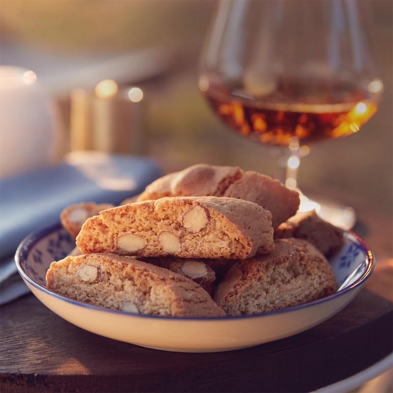 Sapori Cantuccini Toscani IGP alle Mandorle, Biscotti Tradizionali Italiani, Confezione