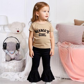 Xumplo Toddler Baby Girls Clothes Set Girls Short Sleeve 2 Pieces Outfits Childrens Summer Casual Clothing Sets 3-4 Years