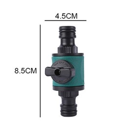 LBB＆ZQQ 4 PCS Hose Pipe Connector Plastic Hose Quick Connectors with Shut Off Valve Double Male Hose Connector Hose Connector Irrigation Pipe Connectors for Agriculture, Garden