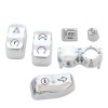TrichTu Mount 13x Chrome Hand Control Switch Cap Button Cover