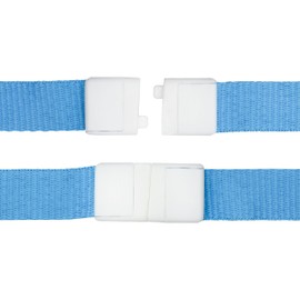 Specialist ID 6 Pack - Premium Bright Color Neon Lanyards with Breakaway Clasp - Cute and Durable for School Hall Passes, Student & Work Badges, Cruise Cards (Sky Blue)