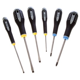 Bahco 9882 BE-9882 Slot/ Pozi Ergo Screwdriver Set (6 Pieces)