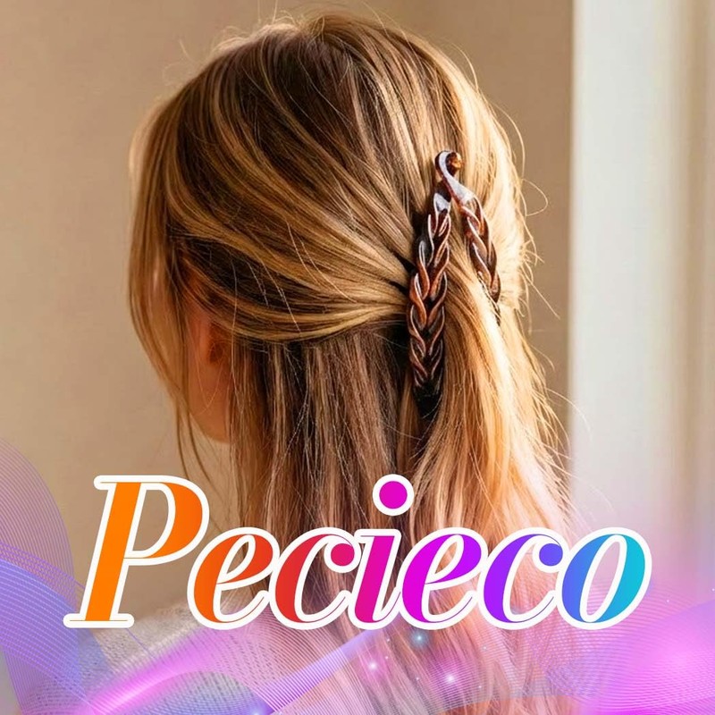 Pecieco 3 Pcs Banana Clips for women 5.5 Inch Large