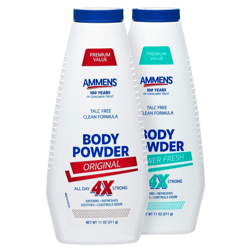 Ammens Body Powder Original – Talc-Free Clean Formula, All-Day 4X