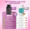 NATUREBULK Premium Liver Support Complex - 120 Capsules with TUDCA,
