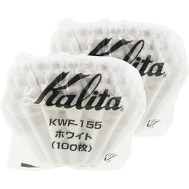 Carita KWF-155 Coffee Paper Filter Wave Filter for 1 to 2 People, 200 Sheets (100 x 2), White, #22213, Stylish, Camping, Outdoors, Coffee Shops, Antique, Wedding, Celebration, Gift, Birthday, Women,