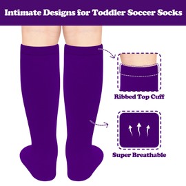 Sarfel Purple Softball Socks Girls Softball Socks Toddler Baseball Sock Purple Soccer Sock Toddler Witch Accessories for Girls