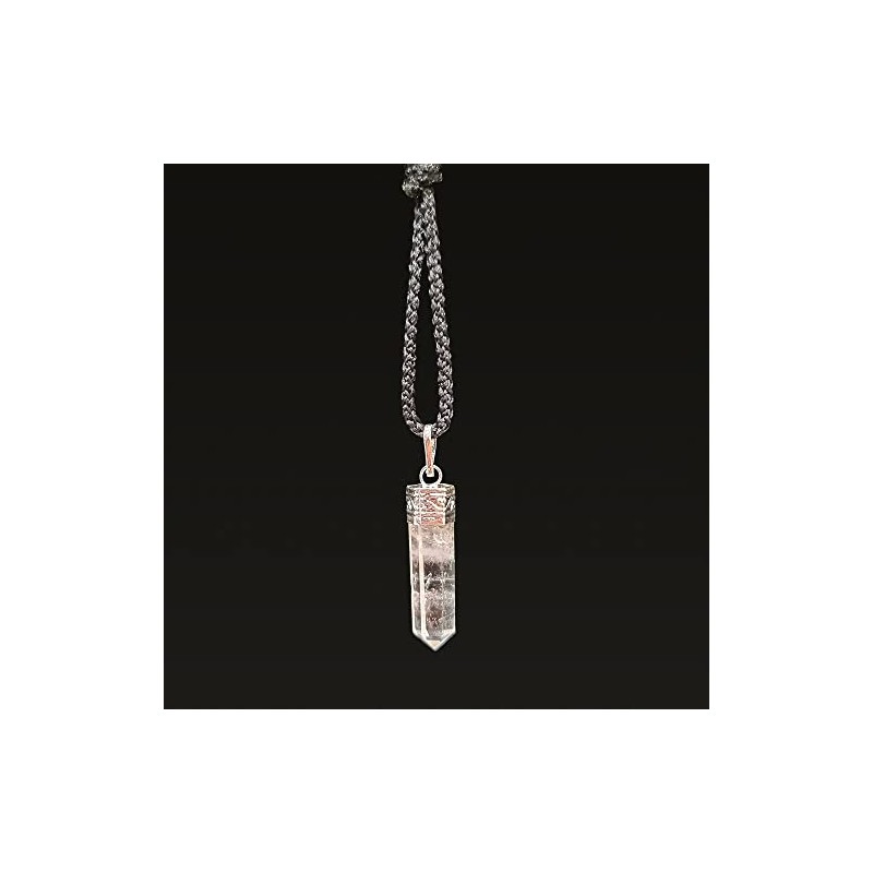 VIE VIE Pencil Pendant, 25-30mm (Clear Quartz)