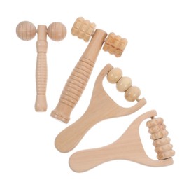 OATIPHO 4pcs Compact Foot Massager Massage Roller for Whole Body Relief Portable Acupoint Massager for Neck Shoulders Back and Feet for Home and Travel Use