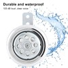 Universal Powerful 105dB Motorcycle Horn with Chrome Lid Honeycomb Pattern