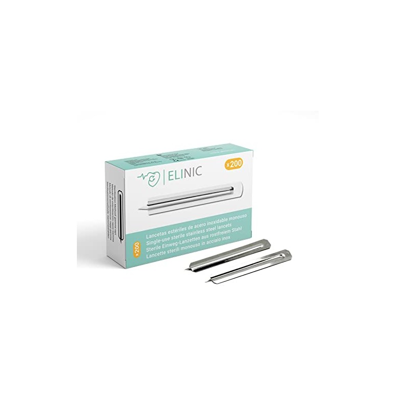 Sterile Stainless Steel Lancets (Pack of 200)