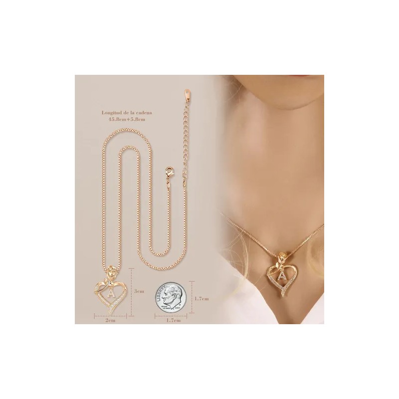 Joyeria Mujer Collare De Plata 925 Collares Rosas Dijes