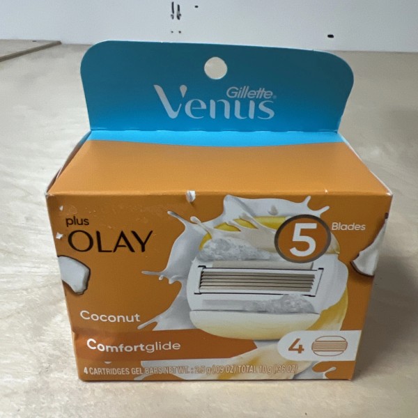 Gillette Venus Plus Olay Coconut Comfort Glide Razor Refills 5