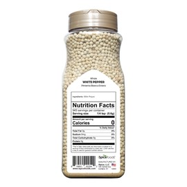 iSpice | White Pepper Whole | 20 oz | Bulk Size | Gourmet Spice | Kosher