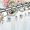 Pack of 150 Curtain Clips, Curtain Clips with Hooks, Stainless