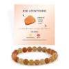 Red Aventurine 8mm Beaded Bracelet - Release Natural Healing Crystal