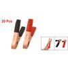 uxcell 20 Pcs Black Red Copper Plated Metal Battery Clips