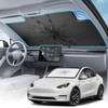 Cimesen Car Windshield Sun Shade - Foldable Retractable Sedan SUV