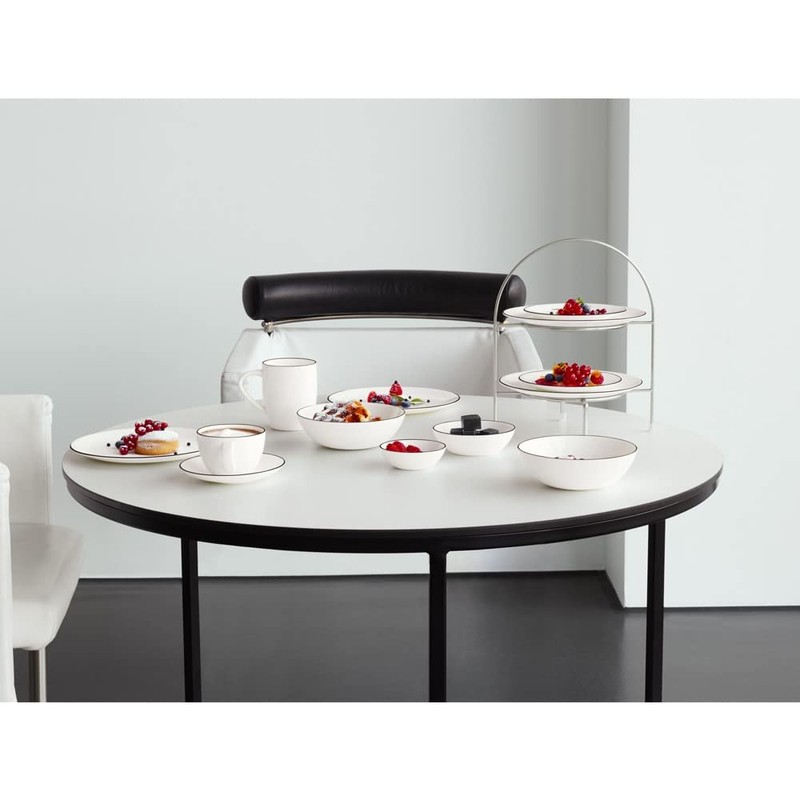 ASA à table ligne noir Espressotasse mit Untertasse 0,07 l