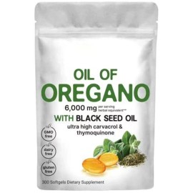 Unbranded Ingredients Oil of Oregano Formulated with Black Seed Oil Strengths NON GMO