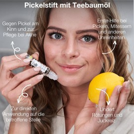 Pimple Pen with Tea Tree Oil and Lemon Myrtle - 9 ml | Tea Tree Oil Anti-Pimple Pen | Also for Care for Acne | 100% Vegan | To Get Rid of Pimples & Express