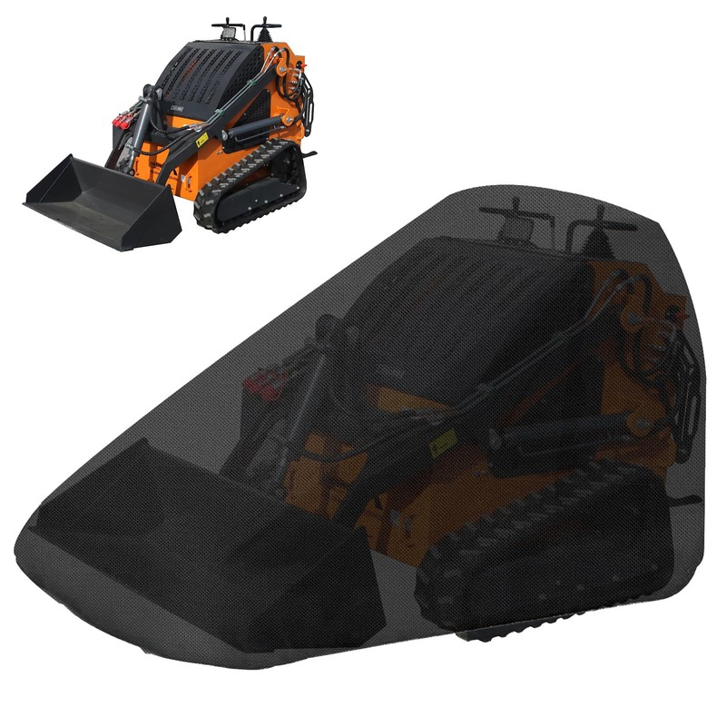ZHMIZHAM Skid Loader Cover with Zipper, Track Loader Cover Waterproof,