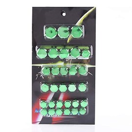 30Pcs Motorcycle Bolt Cap,Motorcycle Motorbike Screw Nut Bolt Cap Cover Decoration (Green)