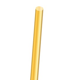 8 mm Brass Rod, iMeistek 300 mm Length Metal Solid Round Brass Rod for Lathe Bar Stick, DIY Crafts (1 Piece)