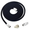 6-Ft Braided Airbrush Air Hose Standard 1/8" Ends and 1/4"