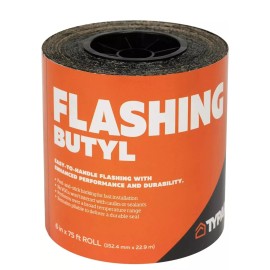 Typar Flashing Butyl Flashing 6" x 75' Ft. 6 Inch Peel and Stick