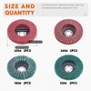 Rustark 8 Pcs 4"Nylon Fiber Flap Disc Polishing Grinding Wheel